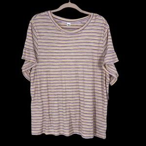 NWT Old Navy Plus Size XL Striped T-Shirt; Lightweight Summer Tee